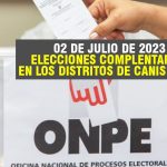 Elecciones complementarias en dos distritos de Ancash será el 2 de julio de 2023